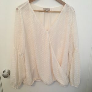 LOFT Polka Dot Blouse NWOT